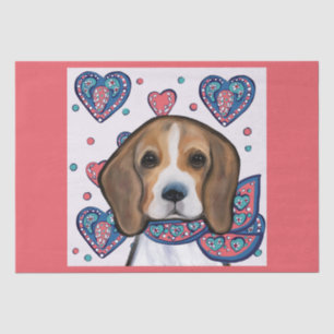 Beagle tissue paper