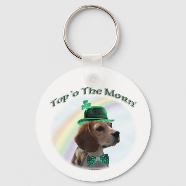 Beagle Top of the Morn Keychain (Front)
