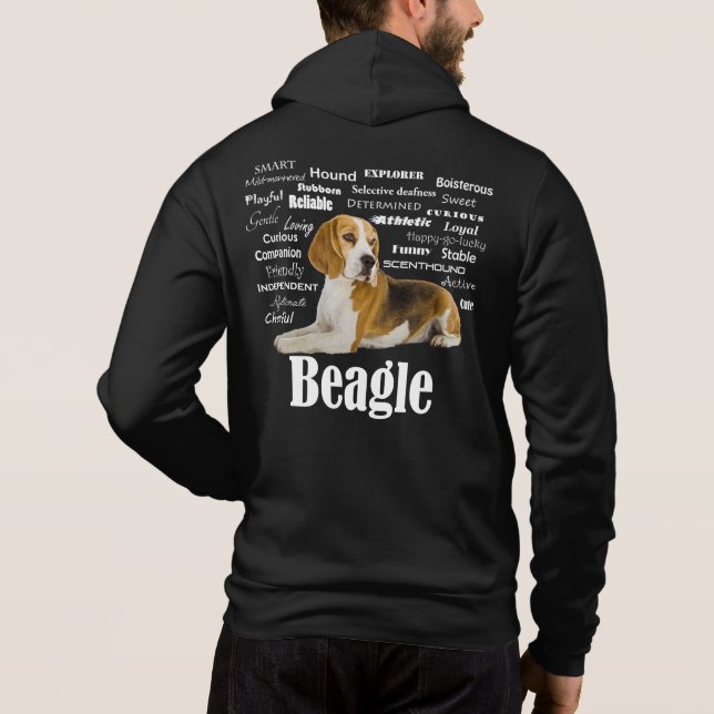 Beagle Traits Hoodie (Back)