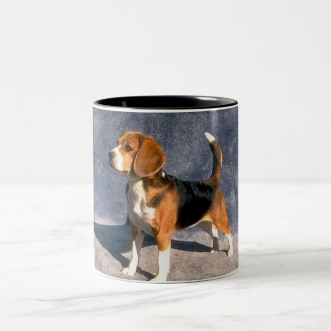 beagle Two-Tone coffee mug (Center)