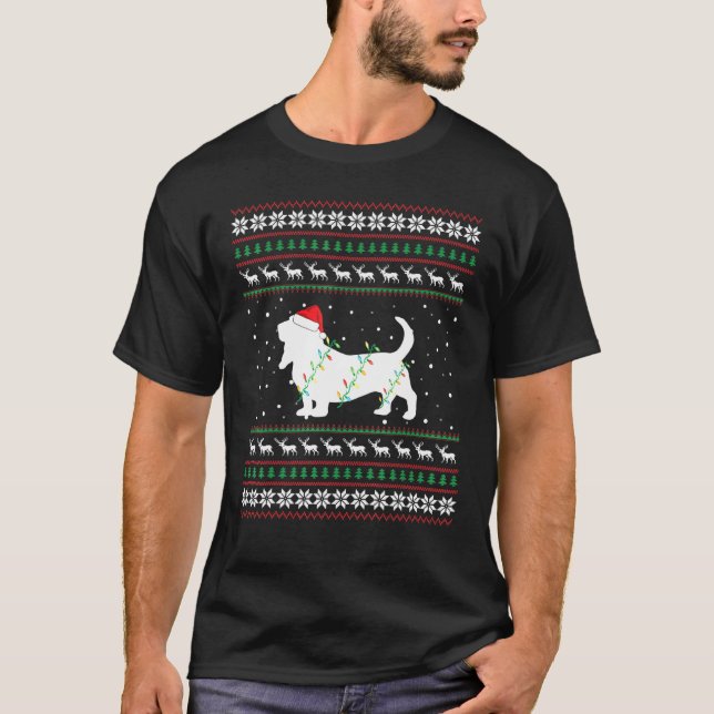 Beagle Ugly Xmas Tee Family Matching Pajama (Front)