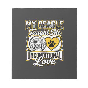 Beagle Unconditional Love Dog Owner Notepad