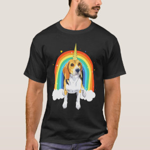 Beagle Unicorn Funny Cute Beagle Unicorn Rainbow C T-Shirt