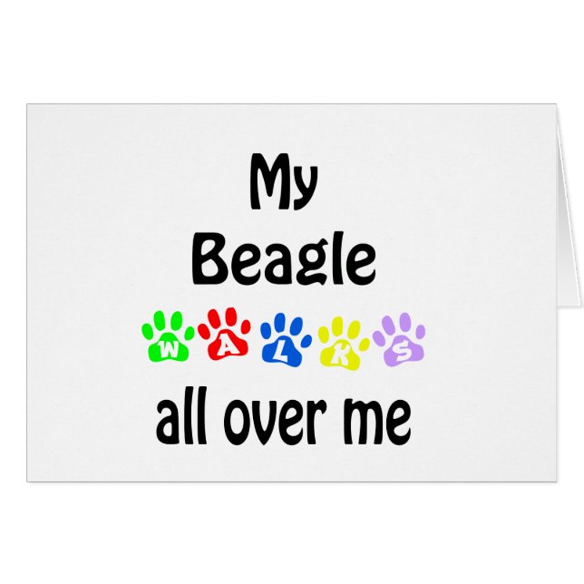 Beagle Walks Design (Front Horizontal)