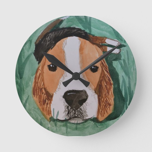 Beagle Wall Clock (Front)