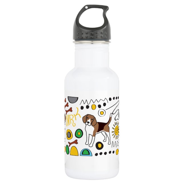 Beagle Water Bottle (Front)