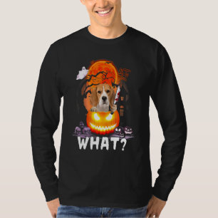 Beagle What Beagle With Knife Killer Halloween T-Shirt