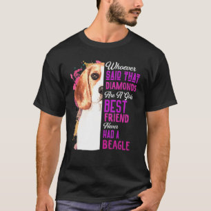 Beagles Are A Girls Best Friend Dog Mama Mothers D T-Shirt