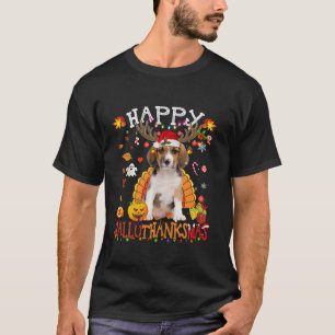 Beagles Dog Halloween Christmas Dog Happy Hallotha T-Shirt