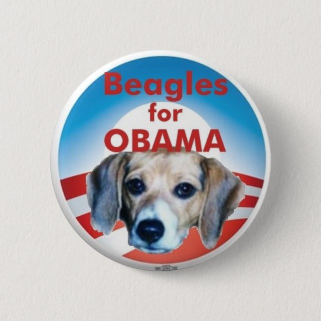 Beagles for Obama 6 Cm Round Badge (Front)