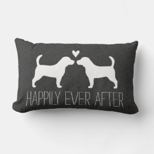 Beagles Happily Ever After - Customisable Lumbar Cushion
