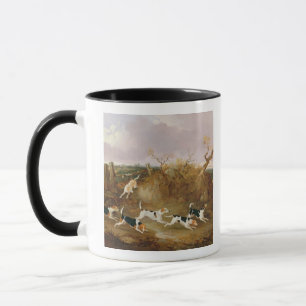 Beagles in Full Cry, 1845 (oil on canvas) Mug