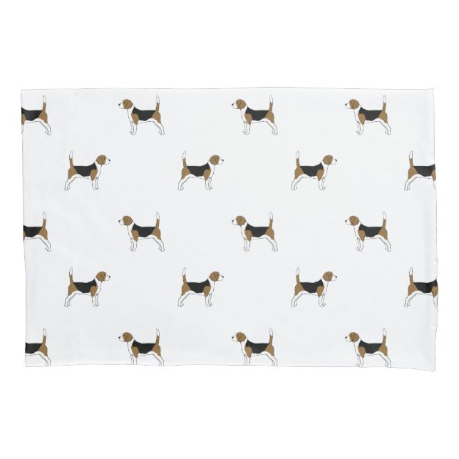 Beagles Pattern Pillowcase (Front)