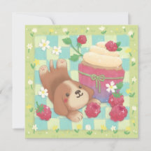 Beagle's Picnic Day with Raspberry Cupcake