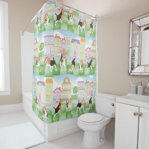 Beagles Shower Curtain