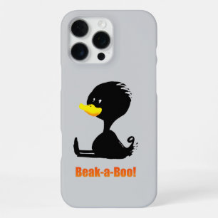 Beak-a-Boo! Cute Cartoon Duck with Funny Pun iPhone 16 Pro Max Case