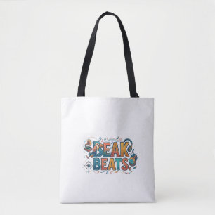 Beak Beats – Fun Bird Music Graphic T-Shirt Tote Bag