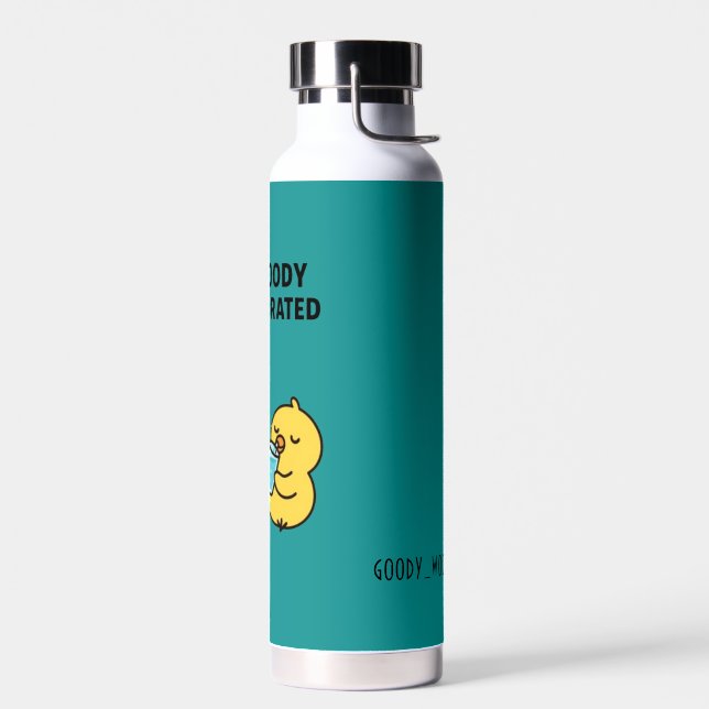 Beak & Bonk, STAY GOODY AND HYDRATED Water Bottle (Left)