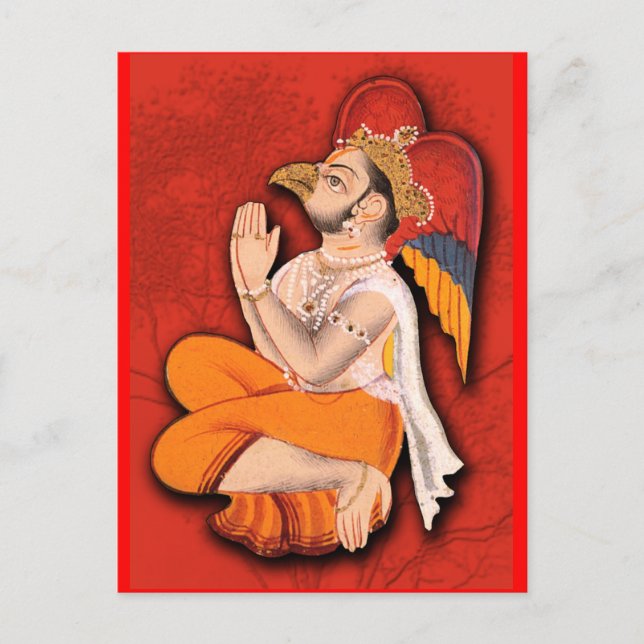 Beaked Holy Man with Wings Postcard (Front)