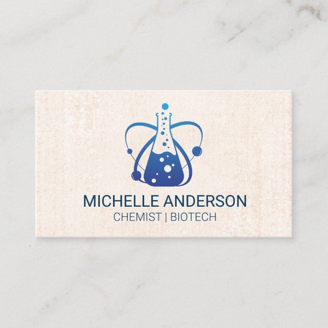 Beaker | Chemistry | Bio Tech Business Card (Front)