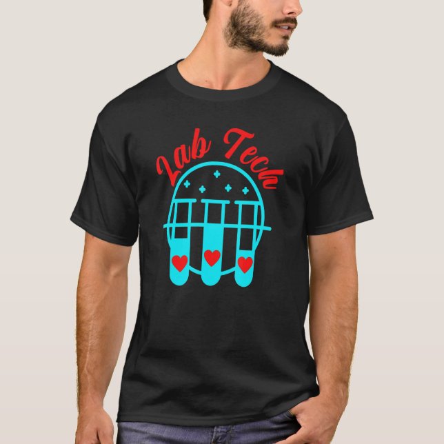 Beaker Lab Tech Laboratory Technician T-Shirt (Front)