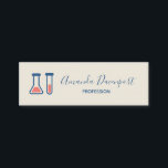 Beaker & Test Tube Science Themed Mini Business Card<br><div class="desc">Mini business cards with a cute drawing of a test tube and beaker. Perfect for science types.</div>
