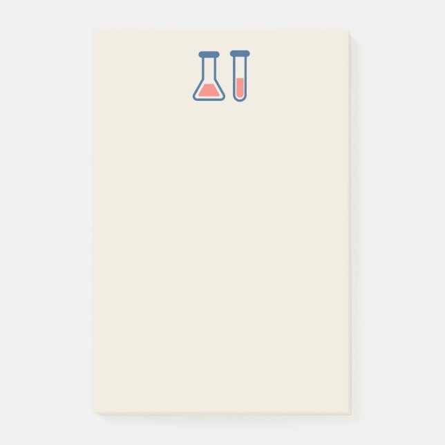 Beaker & Test Tube Science Themed Post-it Notes (Front)