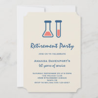 Beaker & Test Tube Science Themed Retirement
