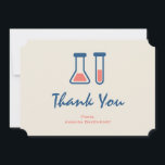 Beaker & Test Tube Science Themed Thank You<br><div class="desc">Thank you card with a cute drawing of a test tube and beaker. Perfect for science lovers.</div>