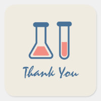 Beaker & Test Tube Science Themed Thank You
