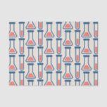 Beaker & Test Tube Science Themed Tissue Paper<br><div class="desc">Tissue paper with a cute drawing of a test tube and beaker. Perfect for science types.</div>