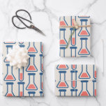 Beaker & Test Tube Science Themed Wrapping Paper Sheet<br><div class="desc">Wrapping paper sheets with a cute drawing of a test tube and beaker. Perfect for science types.</div>