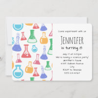 Beakers and Flasks Fun Science Pattern