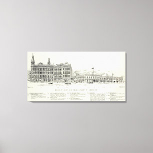 Beale East side Market and Mission Canvas Print