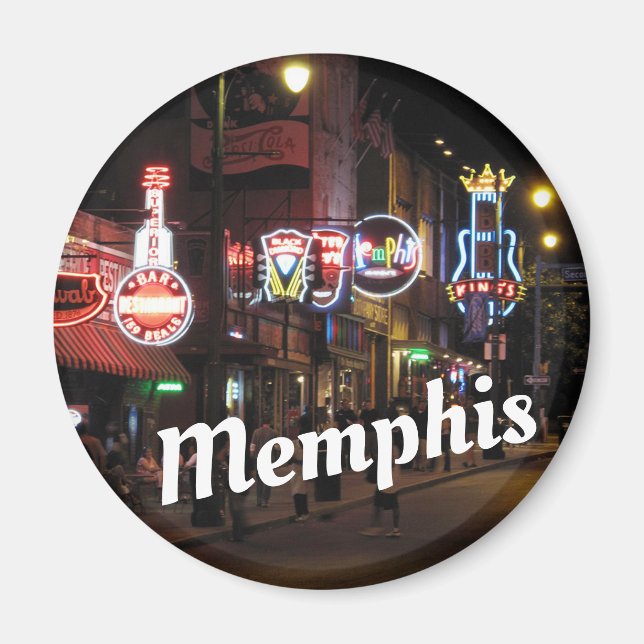 Beale Street, Memphis, Tennessee  Magnet (Front)