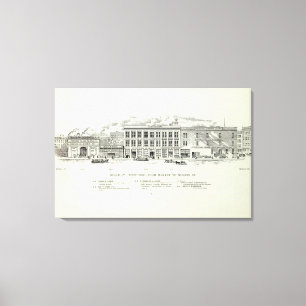 Beale West side Market and Mission Canvas Print
