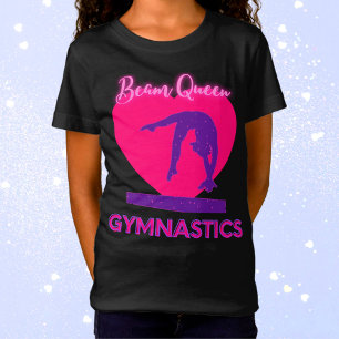Beam Queen Gymnastics Pink & Purple T-Shirt