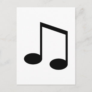 Beamed 8th Note Postcard