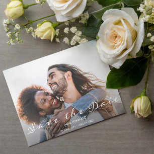 Beaming Delight Photo Wedding Save the Date Invitation
