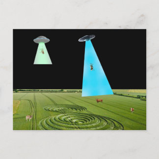 Beaming Up the Beef Postcard