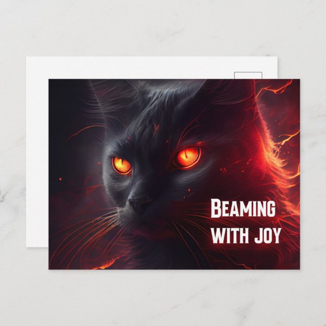 Beaming with joy postcard (Front/Back)