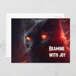 Beaming with joy postcard