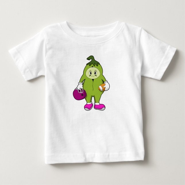 Bean at Football Sports Baby T-Shirt (Front)