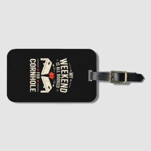  Bean Bag Toss Game Player Long Sleeve  Luggage Tag