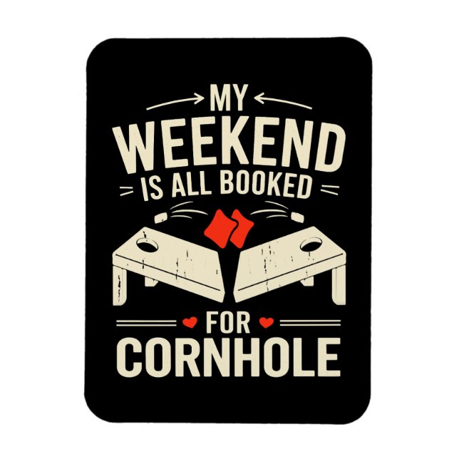  Bean Bag Toss Game Player Long Sleeve  Magnet (Vertical)