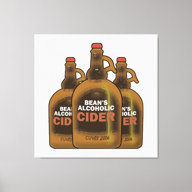Bean Cider Canvas Print (Front)