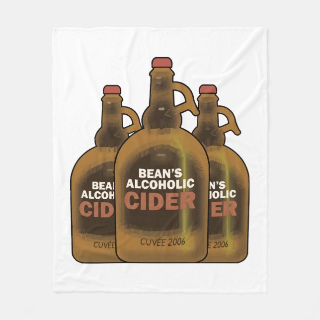 Bean Cider Fleece Blanket (Front)