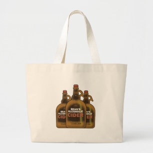Bean Cider Large Tote Bag