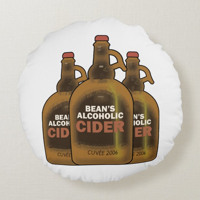Bean Cider Round Cushion (Back)