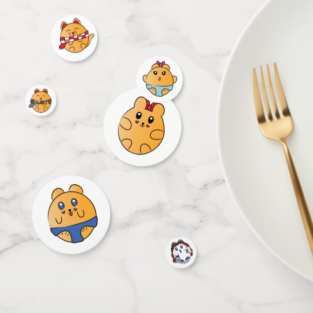 Bean Crew Cute Hamster Animal Confetti (Group)